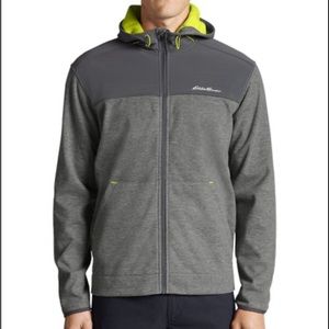 Eddie Bauer | Medium Heather Gray Pro Firelight Zip-Up Hoodie - Men's Regular